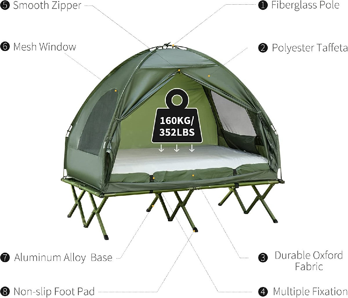 ⏳NOW ON: 50% OFF Sale!🔥-Foldable Camping Cot