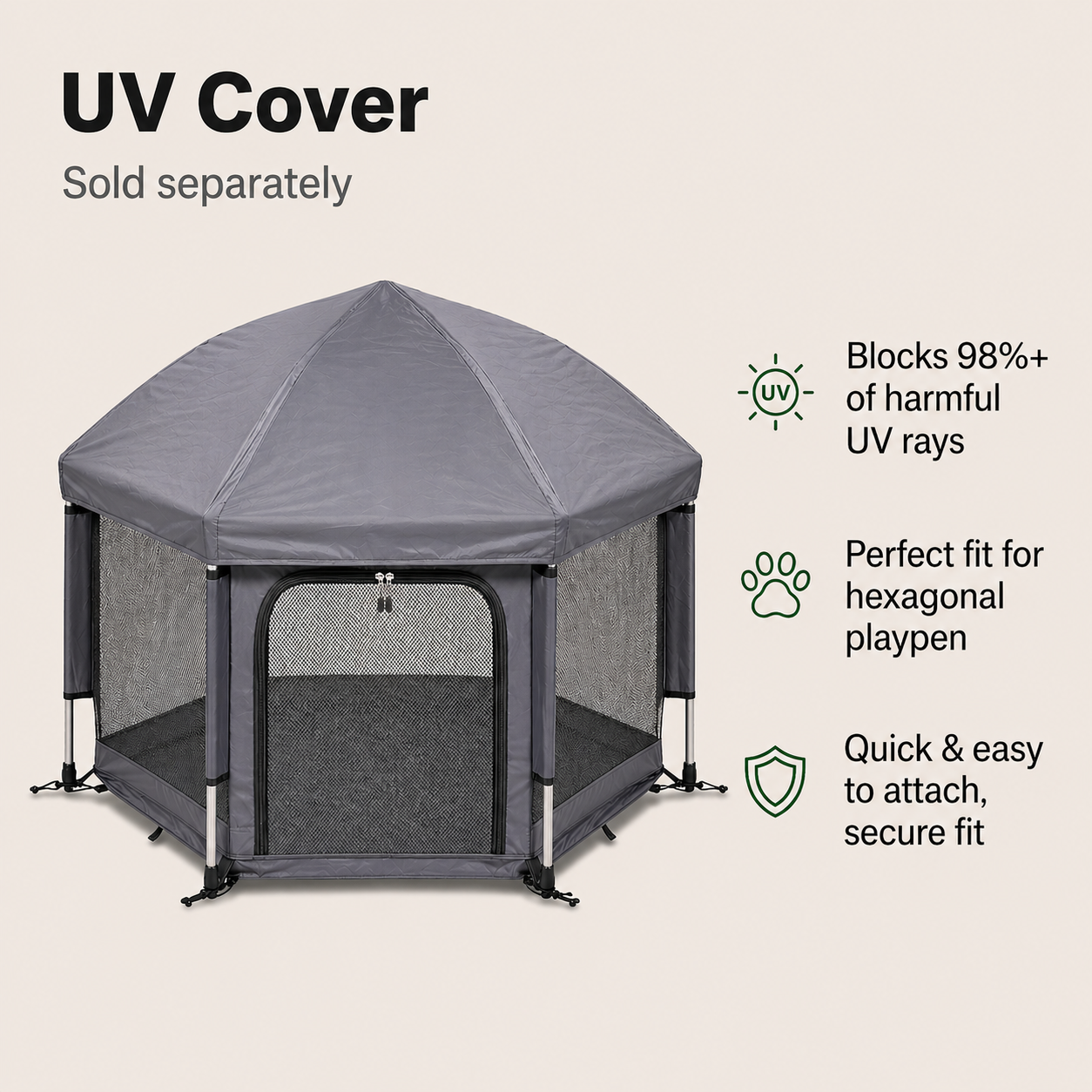 Indoor Outdoor Portable Pet House - Folding Pop-Up Dog Play Tent
