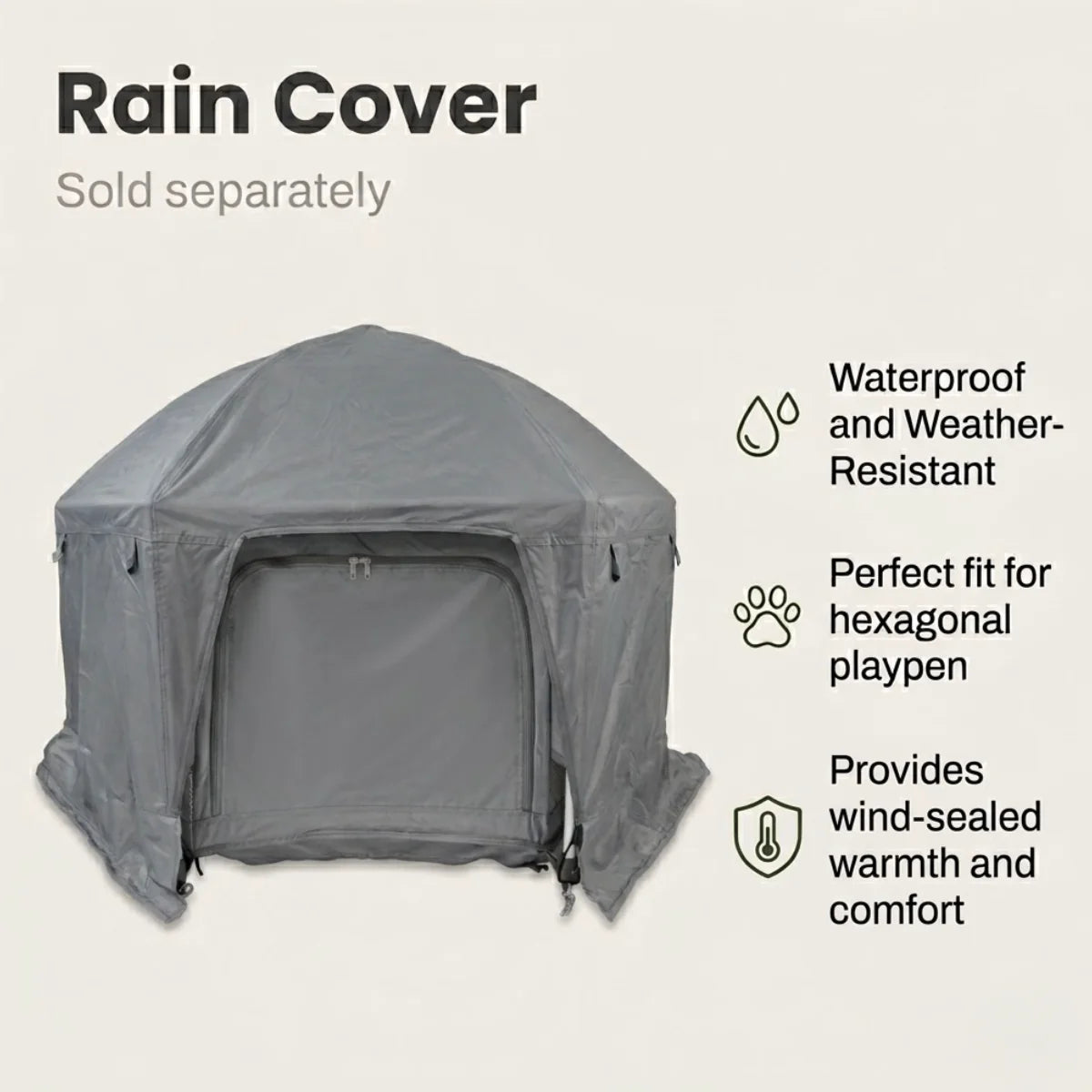 Indoor Outdoor Portable Pet House - Folding Pop-Up Dog Play Tent