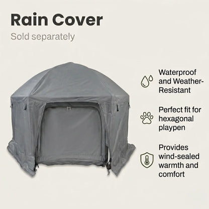 Indoor Outdoor Portable Pet House - Folding Pop-Up Dog Play Tent
