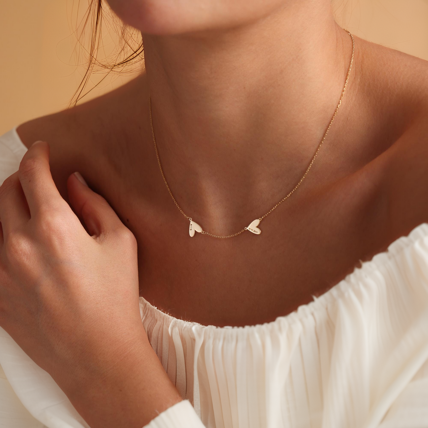 Hearts Name Necklace