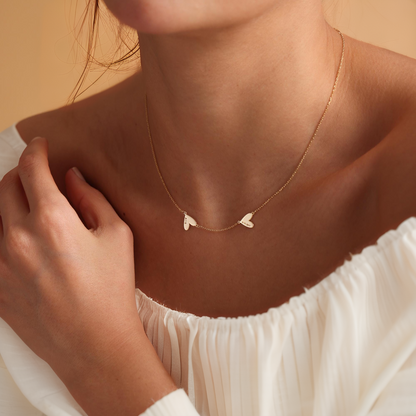 Hearts Name Necklace