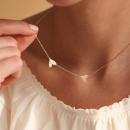 Hearts Name Necklace