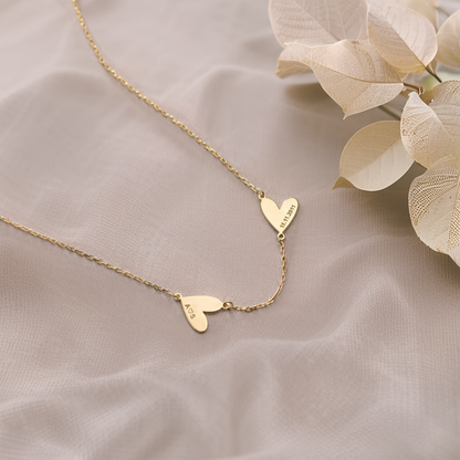 Hearts Name Necklace