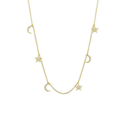 Star Moon Necklace