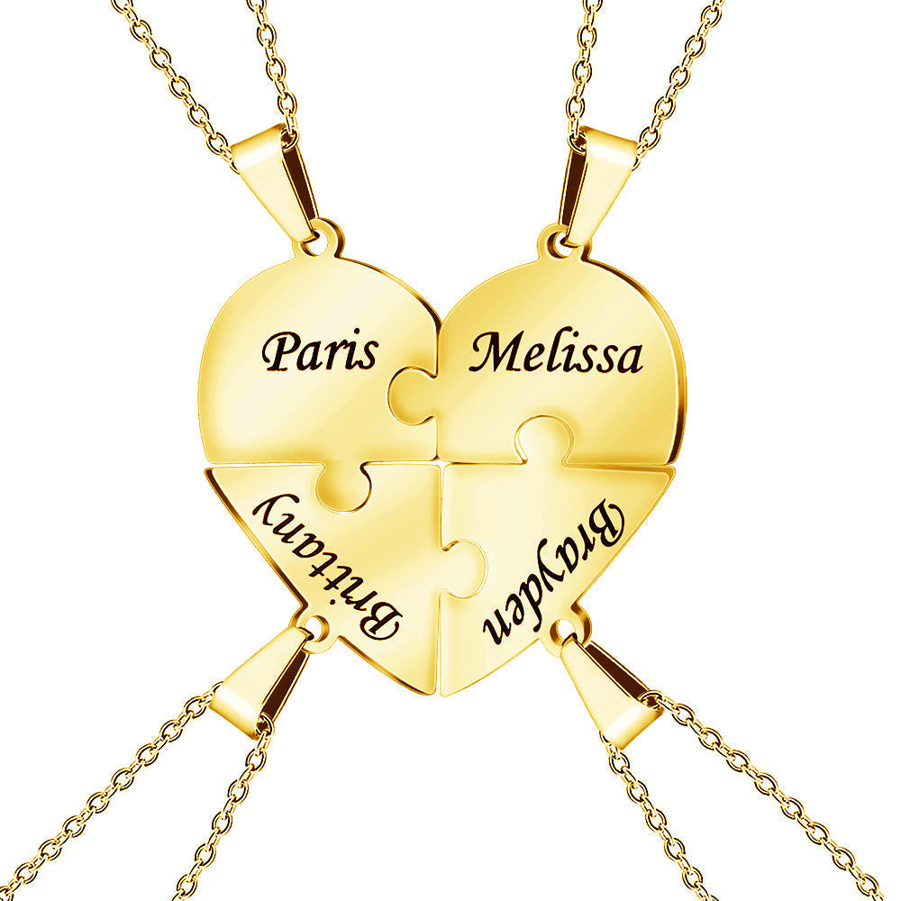Heart Puzzle Necklace