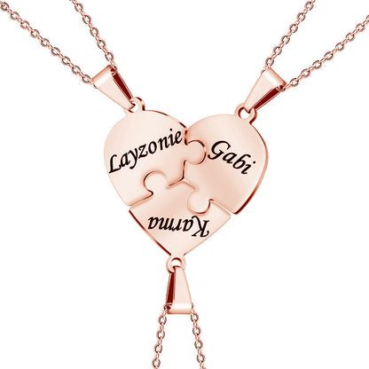 Heart Puzzle Necklace