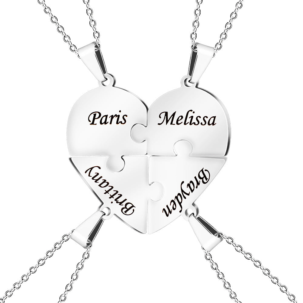 Heart Puzzle Necklace