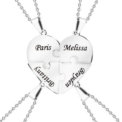 Heart Puzzle Necklace