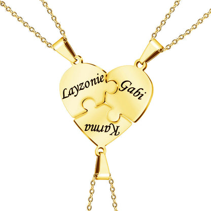Heart Puzzle Necklace