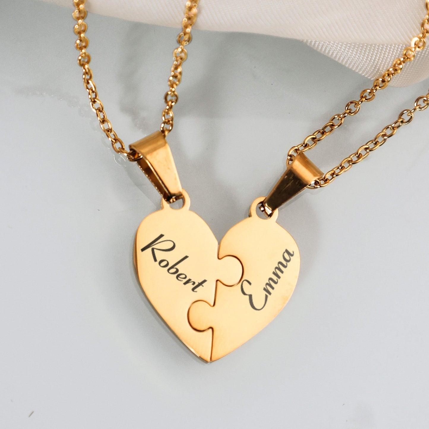Heart Puzzle Necklace