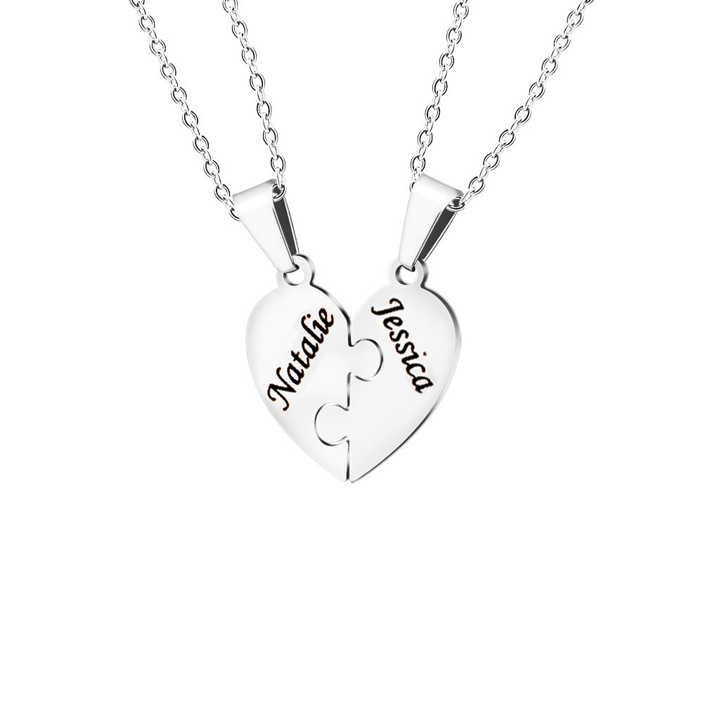 Heart Puzzle Necklace