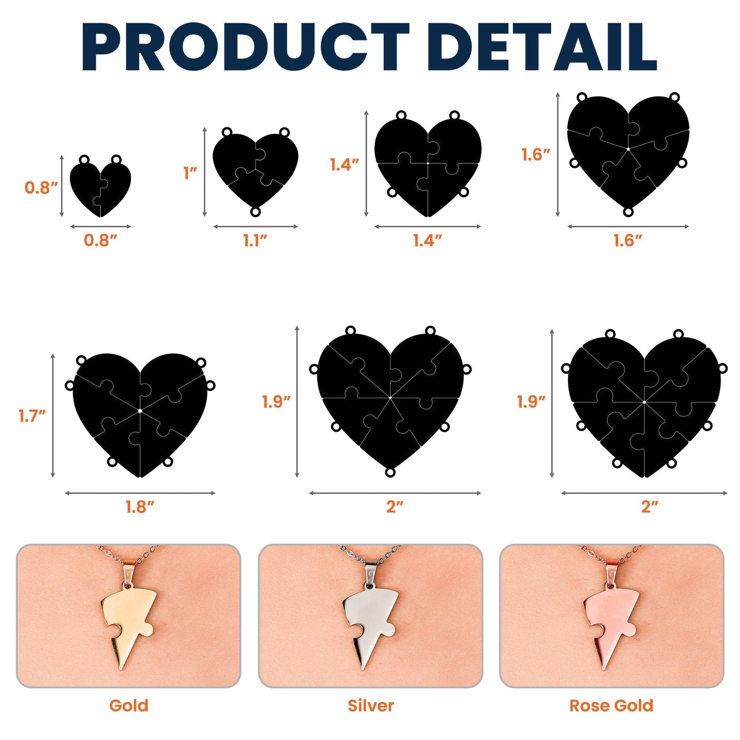 Heart Puzzle Necklace