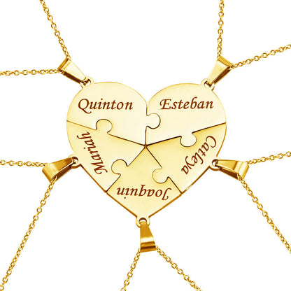 Heart Puzzle Necklace