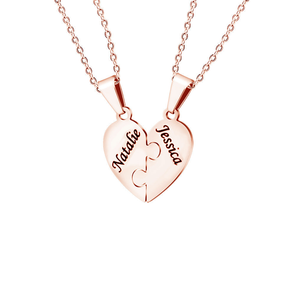 Heart Puzzle Necklace