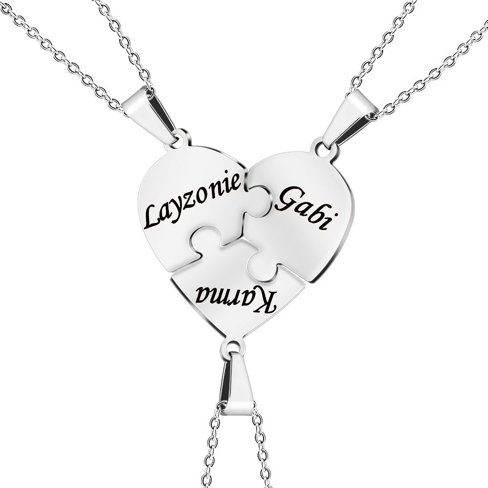 Heart Puzzle Necklace