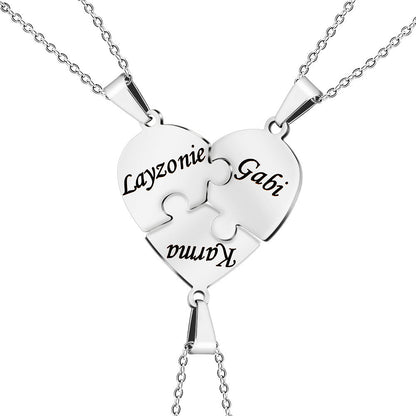 Heart Puzzle Necklace
