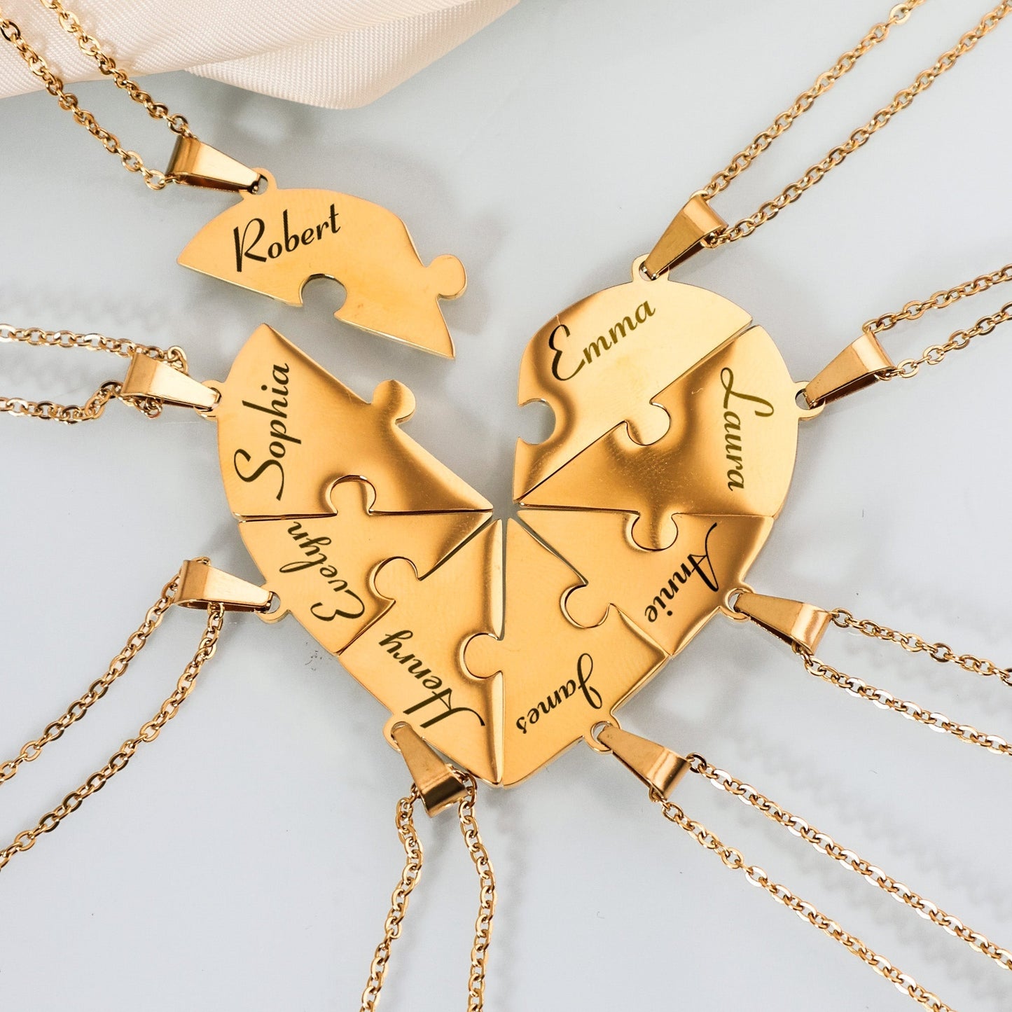 Heart Puzzle Necklace